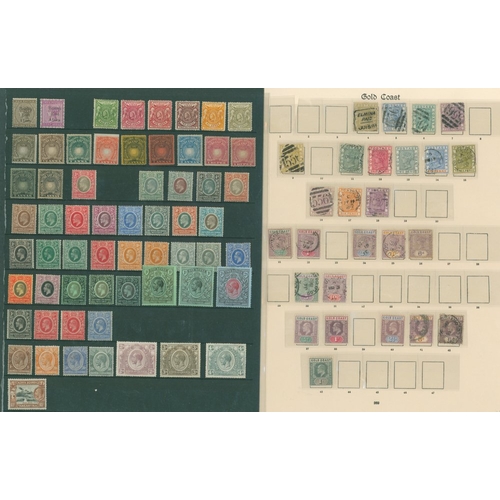 113 - BRITISH AFRICA range of M & U on album leaves or stock leaves/cards incl. Basutoland, B.E.A, Gold Co... 