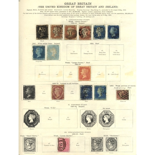 120 - BRITISH COMMONWEALTH collection in an Ideal printed album Vol. 1 with spaces for issues to 1912 incl... 