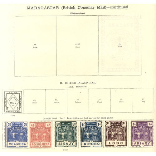 120 - BRITISH COMMONWEALTH collection in an Ideal printed album Vol. 1 with spaces for issues to 1912 incl... 