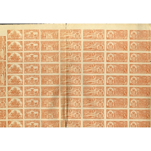 152 - OLYMPICS (1908 London) 1908 Monaco composite Imperf Proof sheet of various etc.