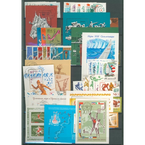 155 - OLYMPICS large black page stock book crammed with colourful Olympic stamps incl. M/Sheets, mostly M,... 