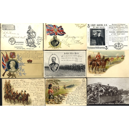 183 - MILITARY attractive selection of cards incl. several of Lord Kitchener, early Raphael Tuck 'Empire' ... 