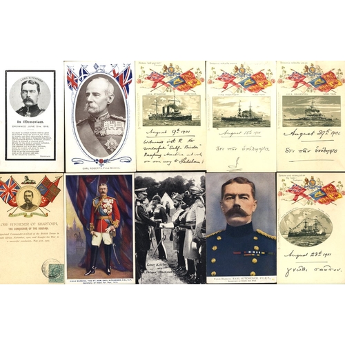 183 - MILITARY attractive selection of cards incl. several of Lord Kitchener, early Raphael Tuck 'Empire' ... 