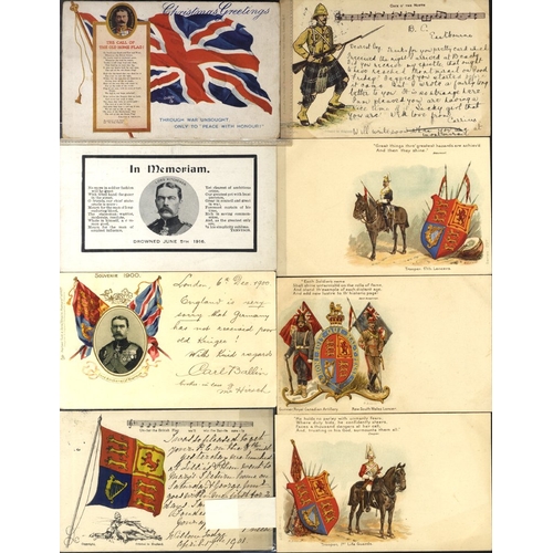 183 - MILITARY attractive selection of cards incl. several of Lord Kitchener, early Raphael Tuck 'Empire' ... 