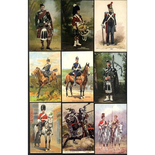 185 - MILITARY modern album of cards, mainly British Regiments incl. The Milton 'Army' Series, Taylors 'Or... 