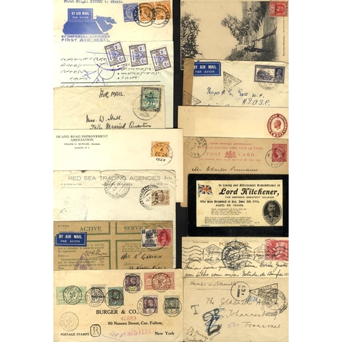 195 - BRITISH COMMONWEALTH 1880's-1990's postal history accumulation of covers from across the world. St H... 