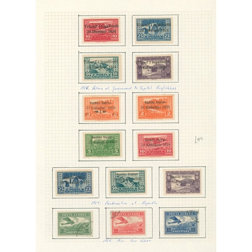 211 - 1913-69 M & U collection in a ring binder incl. 1919 1gr on 25q M, some Ovpts, 1924 Assembly 5q, 10q... 