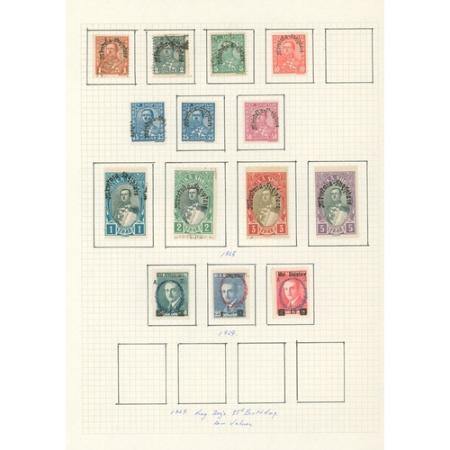 211 - 1913-69 M & U collection in a ring binder incl. 1919 1gr on 25q M, some Ovpts, 1924 Assembly 5q, 10q... 