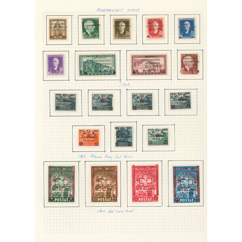 211 - 1913-69 M & U collection in a ring binder incl. 1919 1gr on 25q M, some Ovpts, 1924 Assembly 5q, 10q... 