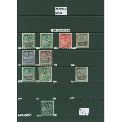 226 - 1922-70 M & U collection on hagner leaves incl. 1922 Optd set to 8d M, MCCA 1s M, 1924-33 vals to 1s... 