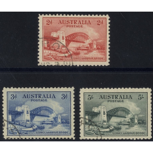 264 - 1932 Sydney Harbour Bridge set, VFU (cto), SG.141/3 (3)