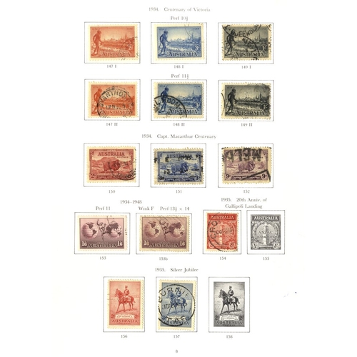 265 - 1934-90's good to FU collection on printed leaves within a ring binder incl. 1934 Centenary set (bot... 