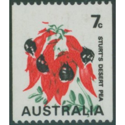 271 - 1971 7c Sturt's Desert Pea with buff (shadows on flowers omitted UM), SG.468bb. (1) Cat. £225