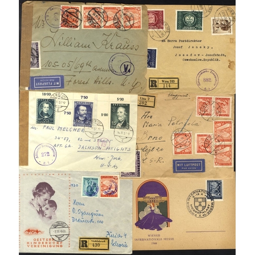 277 - Allied Occupation covers incl. censors, better frankings incl. early airmails, 1947 Australia with 5... 