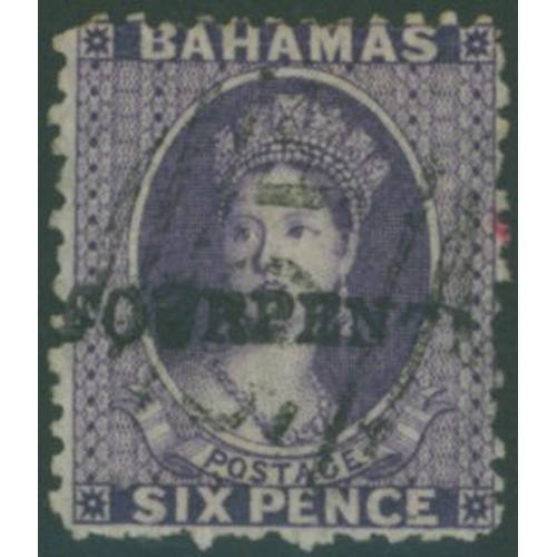 279 - 1883 4d on 6d deep violet FU, SG.45. Scarce. (1) Cat. £400