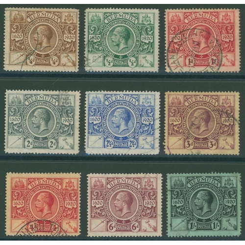 318 - 1921 Tercentenary set FU, SG.68/76. (9) Cat. £250