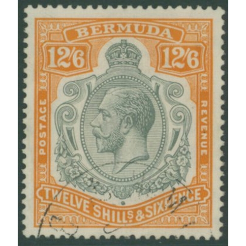 327 - 1924-32 MSCA 12/6d grey & orange, VFU, SG.93. (1) Cat. £375