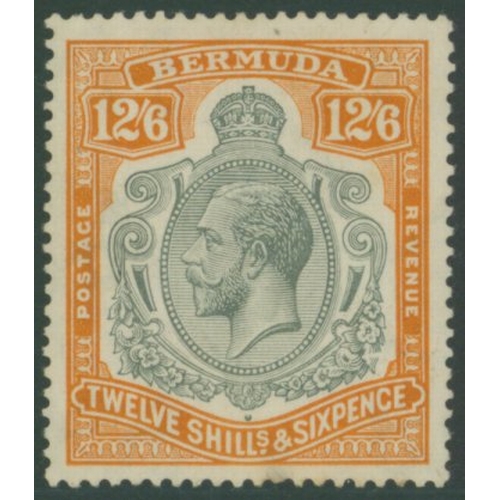 330 - 1924-32 MCCA 12/6d grey & orange showing the 'damaged leaf' variety, M - small tone at base, SG.93f.... 