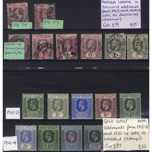 118 - BRITISH COMMONWEALTH & GB EX DEALERS STOCK of M & U displayed on black stock cards, strength in Brit... 