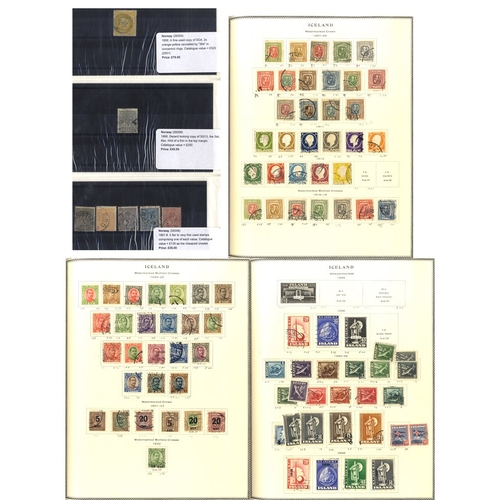 119 - SCANDINAVIA - Scott printed album containing a used collection from earlies to 1960's with ranges fr... 