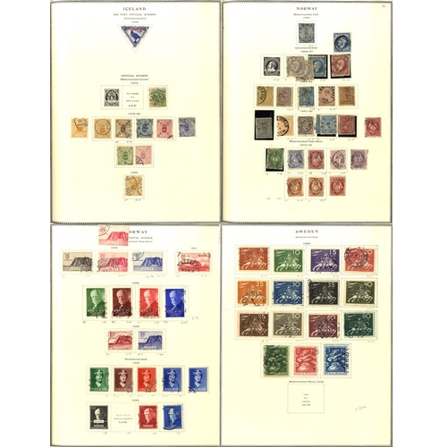 119 - SCANDINAVIA - Scott printed album containing a used collection from earlies to 1960's with ranges fr... 