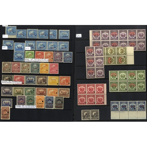 135 - SOUTH & CENTRAL AMERICA large accumulation (all periods), singles & blocks, of SPECIMEN, punched & c... 