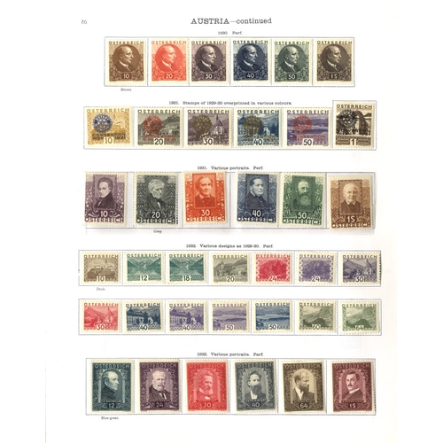 148 - AUSTRIA 1858-1936 extensive range with 1858 10sk (fault, Cat. £1500) then a range of defins from 190... 