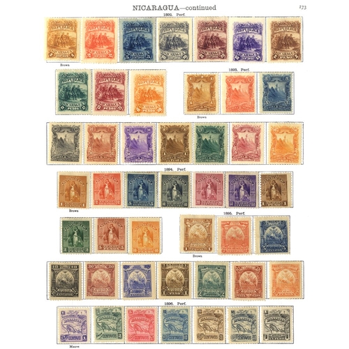 153 - CENTRAL AMERICA - Nicaragua (419) extensive range of the issues to around 1896, then such as 1898 to... 