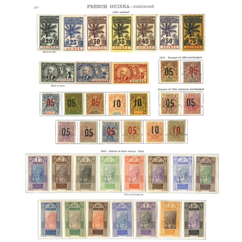 169 - FRENCH COLONIES (DAHOMEY) (97) with a few Benin, then 1899-31 range with 1925 set etc, useful Guinea... 