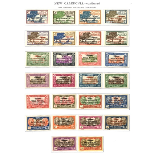 177 - FRENCH COLONIES (NEW CALEDONIA) (134) with a few o/pts, 1905, 1924, 1928 sets and 1933 Flight set of... 