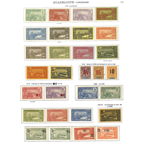 177 - FRENCH COLONIES (NEW CALEDONIA) (134) with a few o/pts, 1905, 1924, 1928 sets and 1933 Flight set of... 