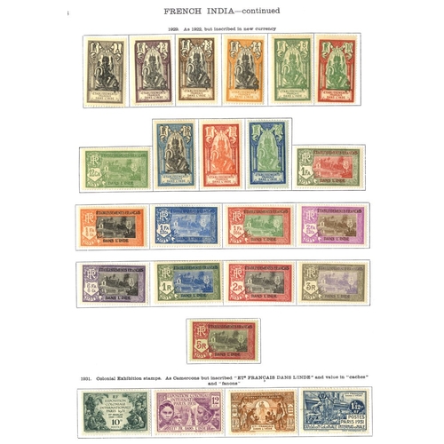 181 - FRENCH COLONIES (REUNION) 1885-33 range of 130 with o/pts, 1892 50c, 1900 50c, 1907 & 1922 sets etc,... 