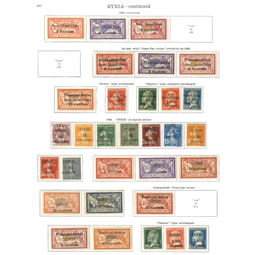 184 - FRENCH COLONIES (SYRIA) 1919-36 with some earlier o/pts followed by better issues, incl. 1922-23 Air... 