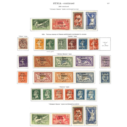 184 - FRENCH COLONIES (SYRIA) 1919-36 with some earlier o/pts followed by better issues, incl. 1922-23 Air... 