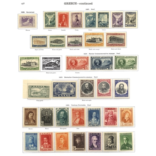 189 - GREECE 1886-1935 incl. 1896 Olympics 1d, 1900 5d on 40L, ranges of o/pts, 1927 14v to 15d, 1933 Zepp... 