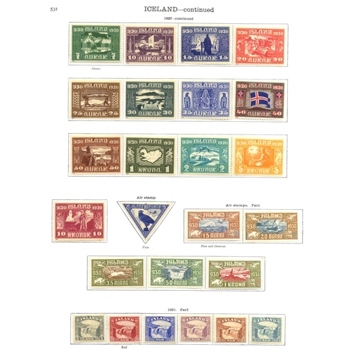 192 - ICELAND 1876-1935 attractive range incl. 1902, 1907 & 1920 (excl. 20ore) sets to 5k, 1925 set of fiv... 