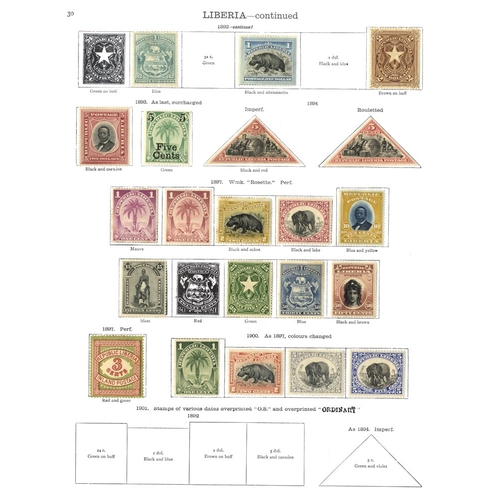 204 - LIBERIA 1860-1928 attractive range from this seldom offered territory, the earlier issues incl. 1860... 