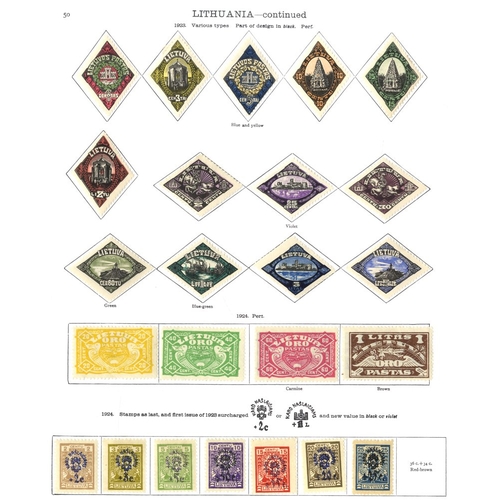 206 - LITHUANIA 1919-36 extensive range incl. the early issues, Surcharges etc, various 1924-46 o/pts, Air... 