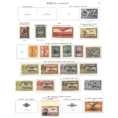 208 - MEXICO 1863-1938 a few earlier issues followed by 1917 to 30c (roulette & perf), then plenty of bett... 