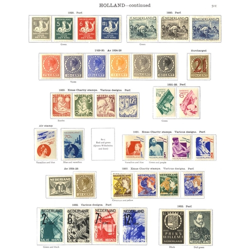 210 - NETHERLANDS 1869-1936 with a few early issues incl. 1869 1½c, 1872 12½c & 1891 15c, then we note 190... 