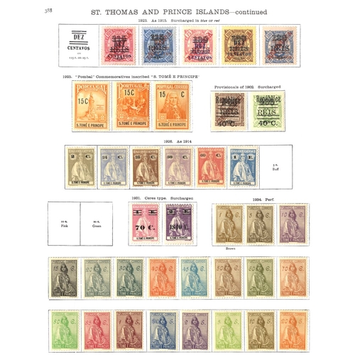 214 - PORTUGUESE COLONIES 1870-1934 Angola (181) with 1870/81 Crown issues, 1886 20r, 1902 Surcharges, ... 