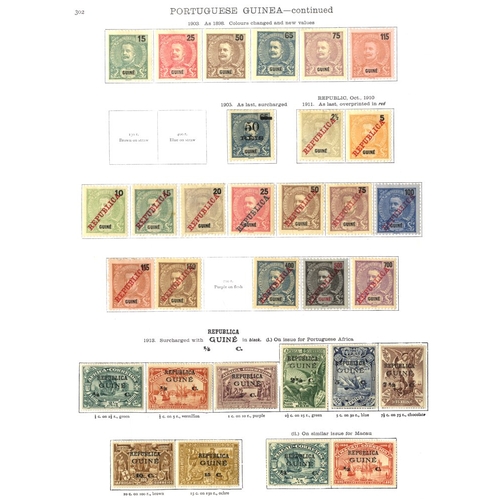 218 - PORTUGUESE COLONIES (PORTUGUESE GUINEA) 1881-1935 with early issues incl. 1886 100r & 200r, 1893 to ... 