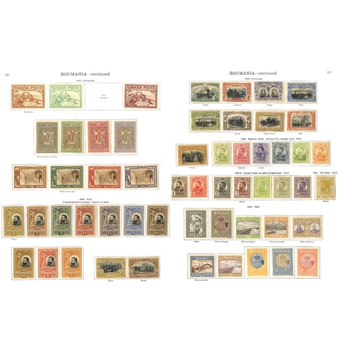 220 - ROMANIA 1866-1936 with a few earlier incl. 1866 5p, then attractive ranges from 1902 onwards incl. 1... 