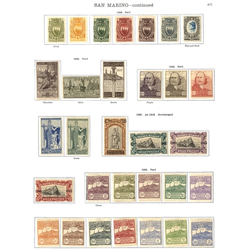 223 - SAN MARINO 1877-1936 attractive range with some earlier issues incl. the scarce 1877 30c brown (Cat.... 