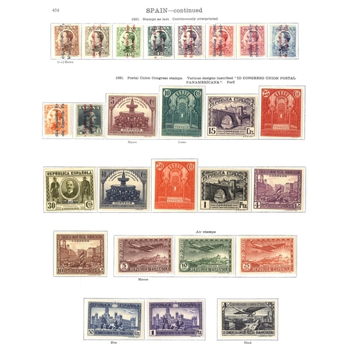 226 - SPAIN 1889-1936 with a few earlier issues incl. 1889 1p, then 1901 to 30c plus 50c & 1p noted, 1909 ... 