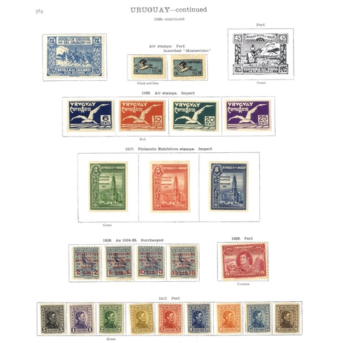 232 - URUGUAY 1859-1935 with some earlier issues to around 1900 incl. 1859 240c, then an attractive range ... 