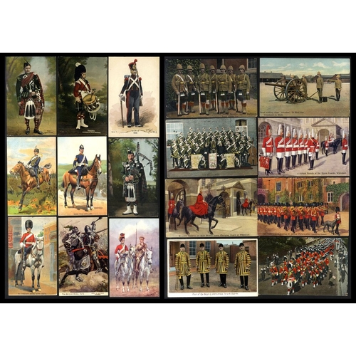 260 - MILITARY modern album of cards, mainly British Regiments incl. The Milton 'Army' Series, Taylors 'Or... 