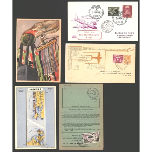 267 - AIRMAILS accumulation of 1920-50's covers & cards, commercial & philatelic, illustrated statiionery ... 