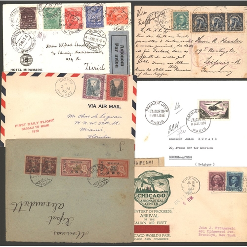 267 - AIRMAILS accumulation of 1920-50's covers & cards, commercial & philatelic, illustrated statiionery ... 