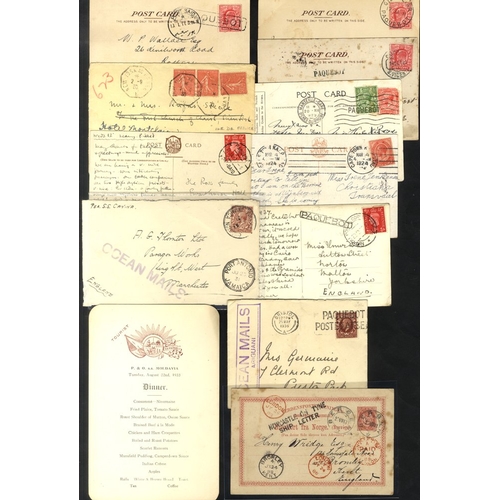 273 - PAQUEBOTS & MARITIME 20thC world range of covers & PPC's with 1888 Newcastle Ship Letter (Robertson ... 